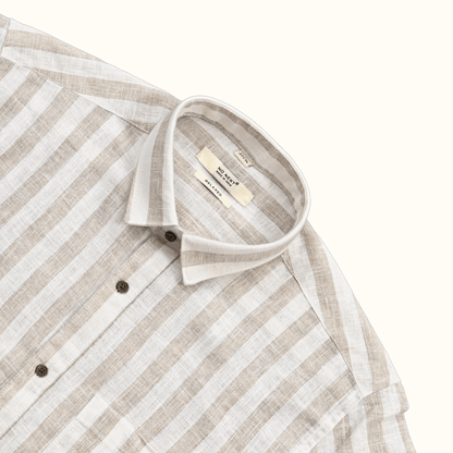 LINEN STRIPES SHIRT