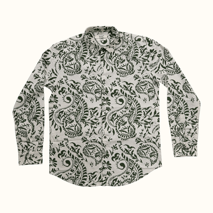 LINEN PRINT SHIRT