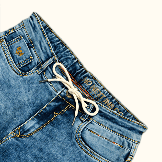 DENIM WITH DRAW STRINGS