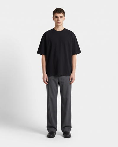 Heavyweight Oversized T-Shirt — Black | NO NEXT