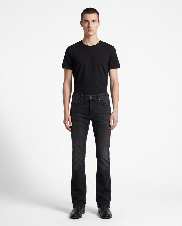 Slim Bootcut Jeans — Washed Black | NO NEXT