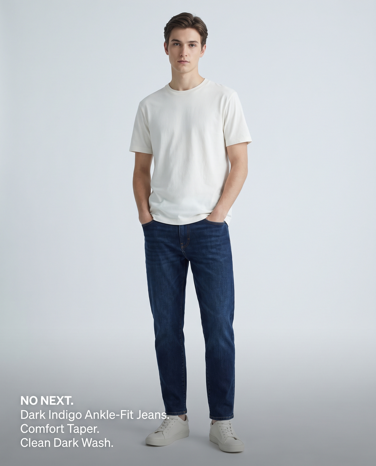 1947 Ankle Comfort Fit Jeans — Dark Indigo | NO NEXT